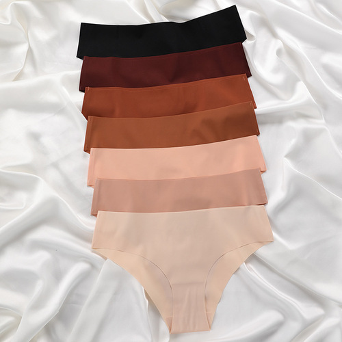 Eurasian cross-border women's XXL XXXL sexy ice silk invisible quick-dry breathable one-piece triangle underwear