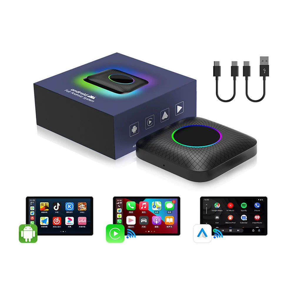 Автомобильная коробка связи Carlinkit для проводного подсоединения к беспроводному CarPlayAndroid13, интеллектуальная связь автомобиля