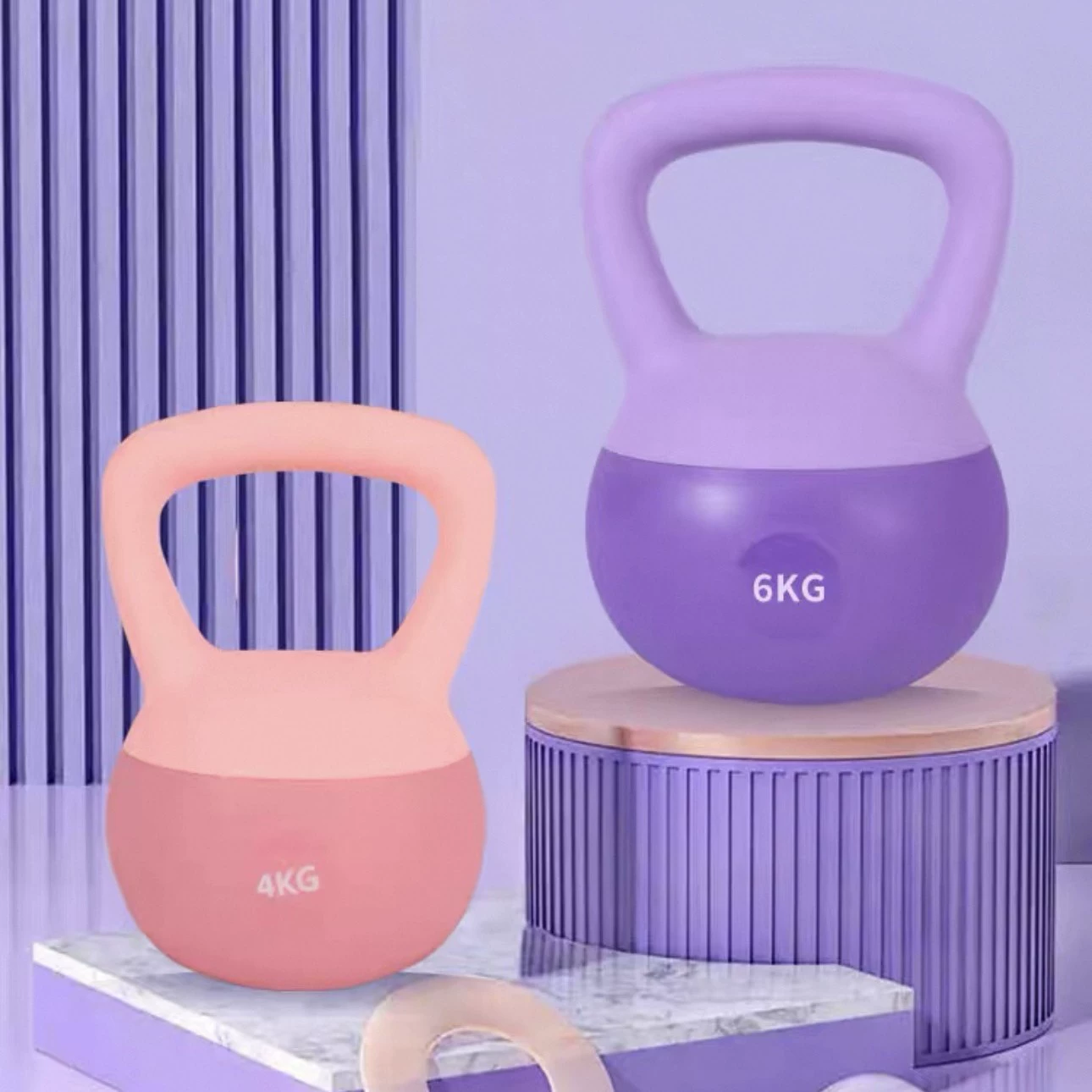 Гиря Pot Bell Ms. для фитнеса: для тонких рук, тренировки бедер, сборная гантеля/гиря, мягкая гиря для приседаний и силовых тренировок