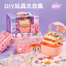 玩具女孩咕卡盘套装豪华版奶油胶手工diy儿童贴贴纸女童6圣诞礼物