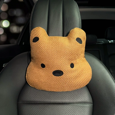 Seasons, Cute Cartoon Dog Design for | Seat cushion, seat cover - linen-style-high-west-brown-headrest