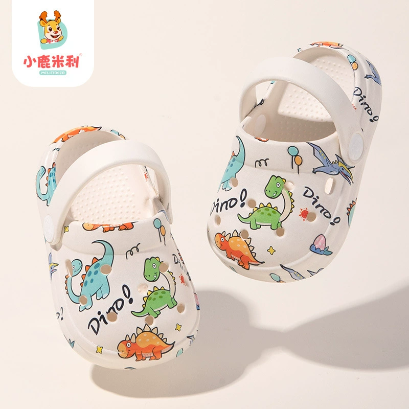 Летние детские сабо оптом, с принтом, детские сандалии для мальчиков и девочек, дышащие, износостойкие, с мягкой подошвой