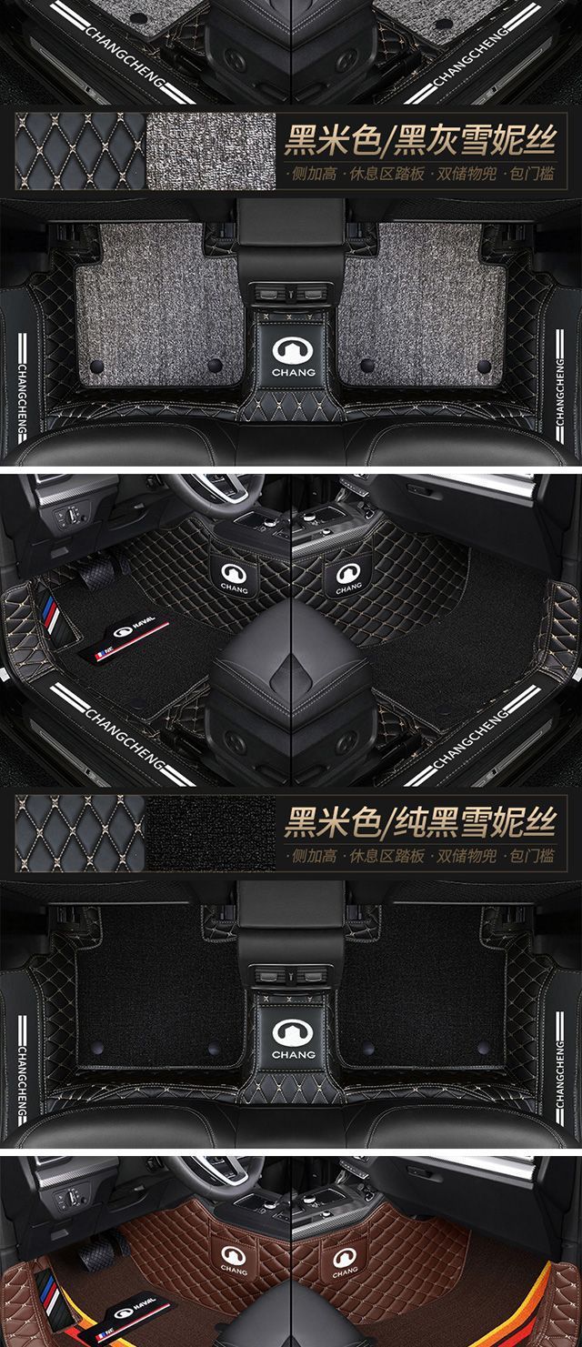 Suitable for Great Wall Fengjun 5 6 7 Tank 300 Diamond Gun Tengwing c30 c20r c50 Dazzling Car Foot Pad