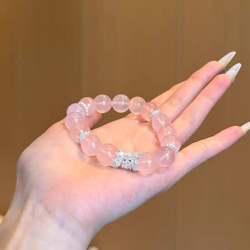 オールマジックオープンユン〜女性向けの高エネルギー天然クリスタルブレスレットアクセサリー、桃と富のビーズブレスレット、親友へのギフト|undefined