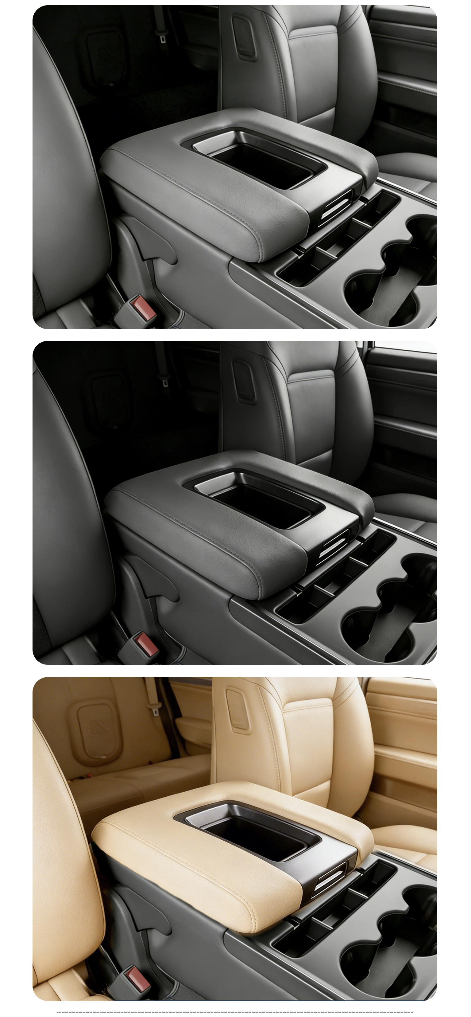 Suitable for 14-18 Models of Chevrolet Silverado, Central Armrest Box Leather Cover Adhesive Protective Cover
