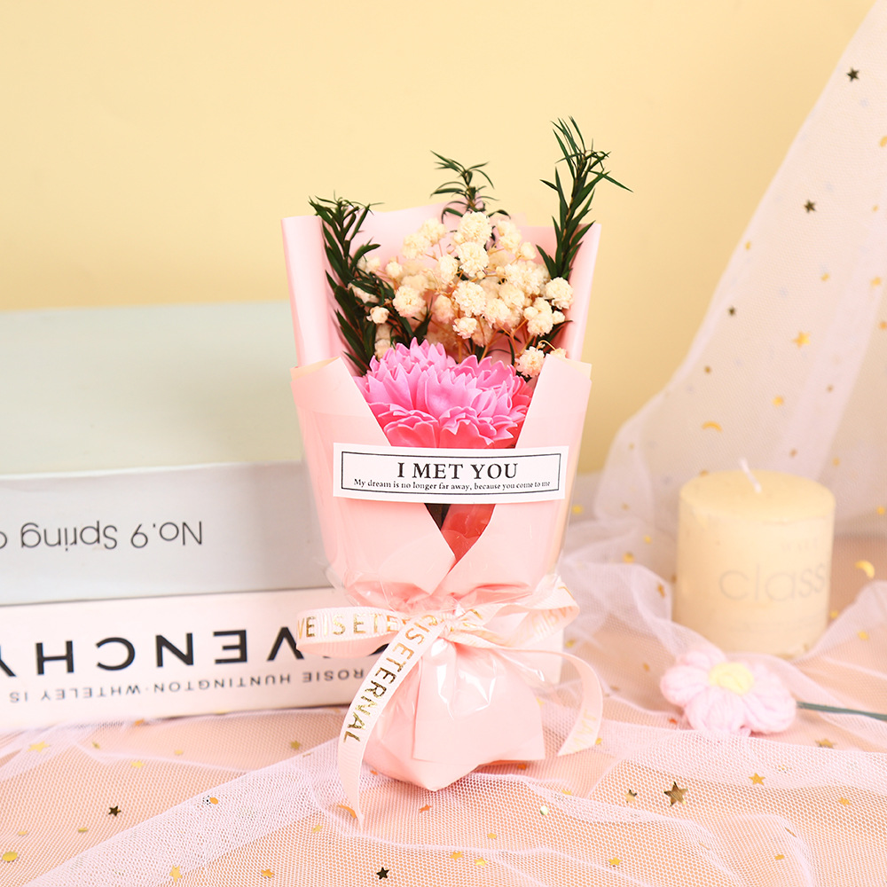 520 Día de San Valentín creativo estrella seca rosa flor de jabón mini ramo de flores exquisito regalo de acompañante al por mayor