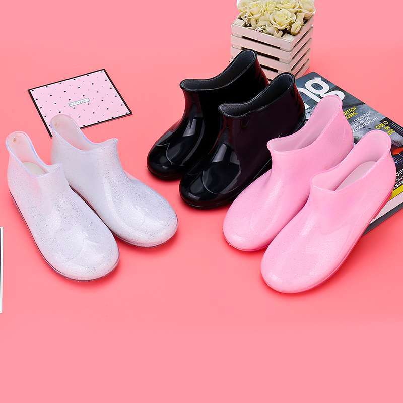 5-14 years old children's low-barrel rain boots princess boys and girls non-slip rain boots baby water shoes cartoon children's big children