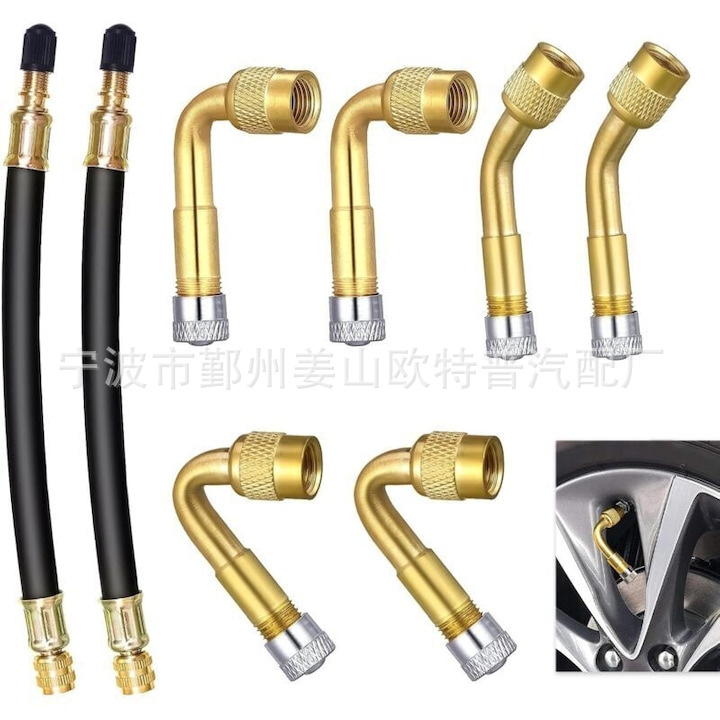 Valve Rubber Extension Tube Set, Air Nozzle Extension Tube Assembly