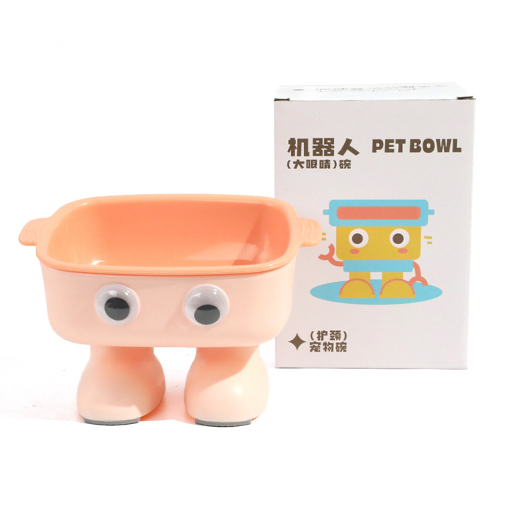 Cuello para gatos original de Hawo Cuenco para gatos Macaron Cuenco para patas de elefante de gran calibre Cuenco para gatos Cuenco para mascotas de plástico alto