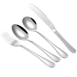 Factory Customized 1010 Western Tableware Cross-Border 304 Stainless Steel Knife, Fork and Spoon Set Hotel Supplies Steak Knife Western Food