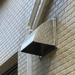Square Stainless Steel Air Hood Exterior Wall Windshield Rain Cover Exhaust Air Outlet Hood Exhaust Hood Exhaust Hood Exhaust Hood Smoke Exhaust Hood