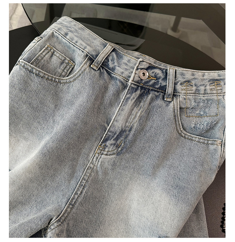 Women's Clothing Sweet Fashion Casual Suit For Women Summer New Round Neck Printed Embroidered T Shirt Loose Denim Shorts Two Piece Suit Trendy_ecoleips.com