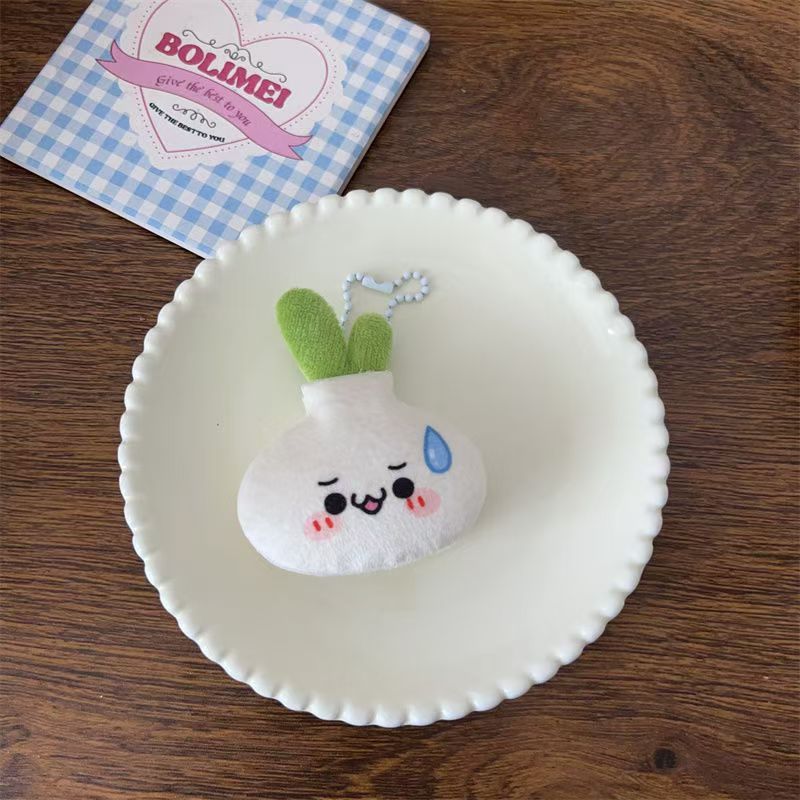 楽しい漫画の生地の野菜と果物のキーホルダー、かわいい食べ物のおもちゃ、バッグペンダント、カップルや親友へのギフトアクセサリー|undefined