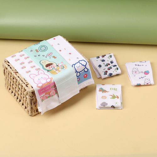 Children's sunscreen ice silk sleeves in summer, skin-friendly and mosquito repellent, cute cartoon printed ice sleeves, baby outdoor arm sleeves