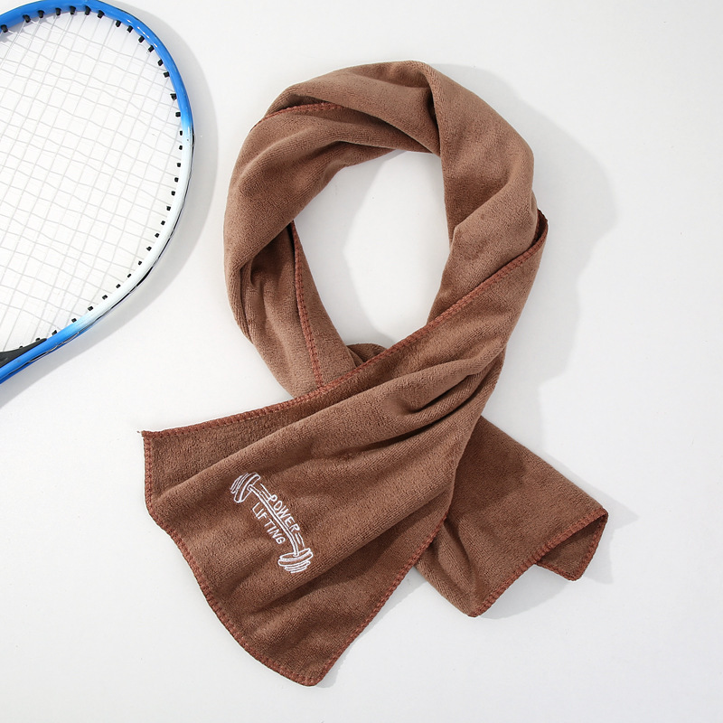 初悦ブランドジムスポーツタオル 女性用 刺繍ロゴ入り 柔らかく吸水性があり速乾性 ランニングや旅行用 汗拭きタオル|undefined