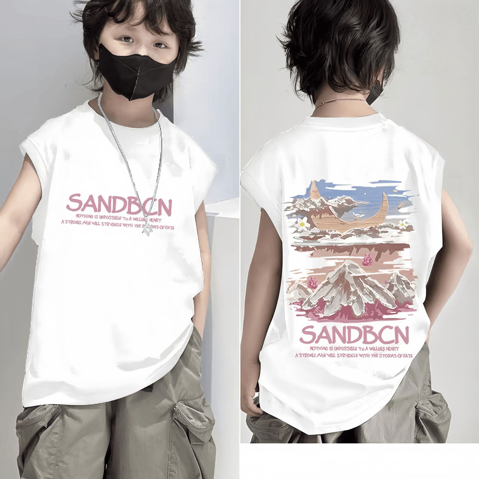 White-SAN 산과 달 양면 인쇄