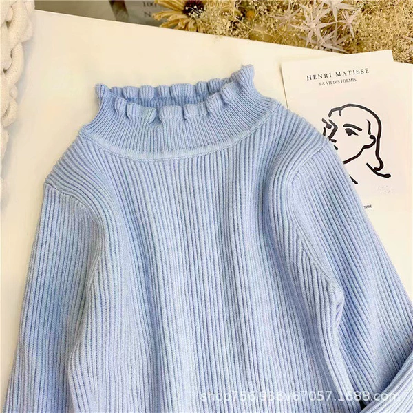 Ruffled blue