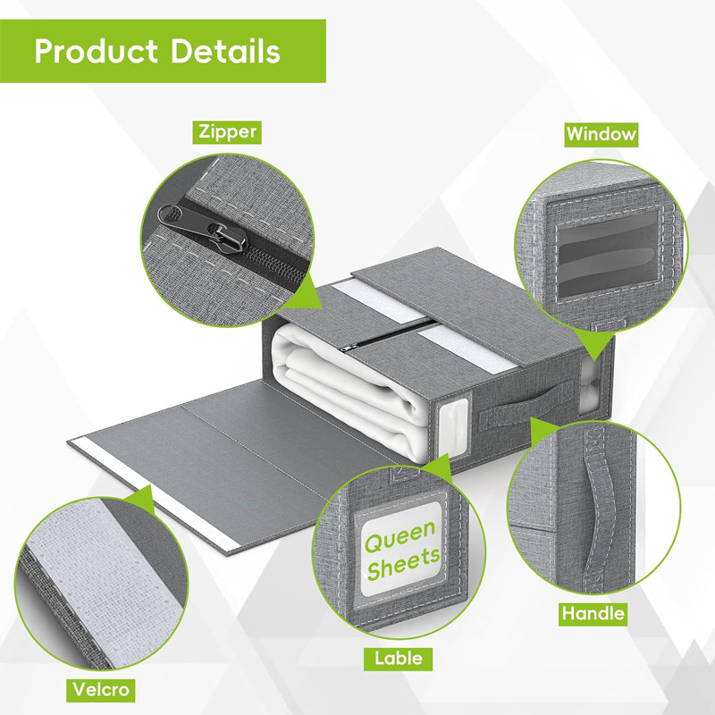 Transfronterizo Amazon TEMU edredón caja de almacenamiento de la ropa diaria del hogar caja de almacenamiento armario caja de almacenamiento