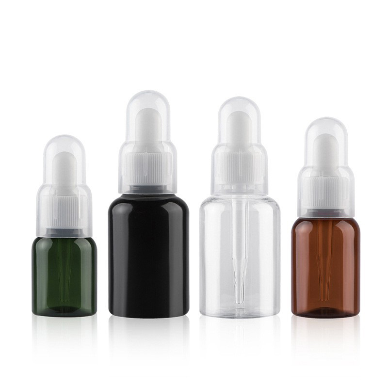 25ml 35ml 50ml 奶管式滴管瓶 PET塑料环保精华液瓶 精油分装瓶