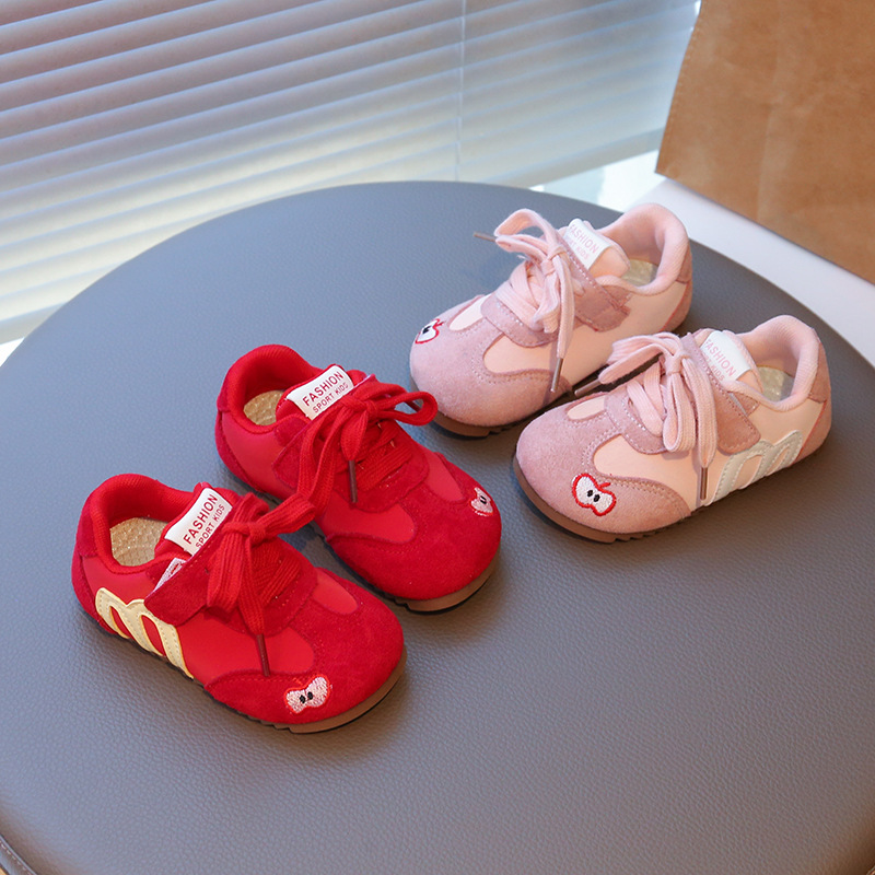 Girls' Shoes, Sports Shoes, 2025 Spring & Fall New Kidsren's Soft-Soled Casual Moral Training Shoes, Baby Girl's Breathable Lightweight Shoes