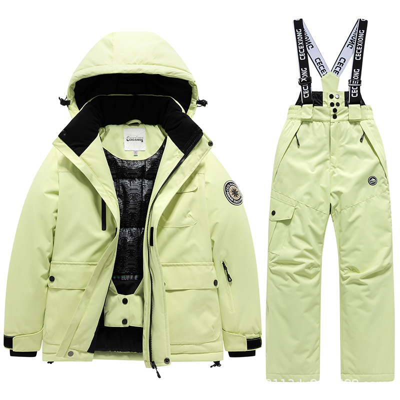 Children's Ski Suit Winter Set for Boys and Girls, Suitable for Older Children, Snow Country Travel Professional Thermal Full Set Clothing and Pants, Cross-Border Foreign Trade Children's Ski Suit Winter Set for Boys and Girls, Suitable for Older Children, Snow Country Travel Professional Thermal Full Set Clothing and Pants, Cross-Border Foreign Trade