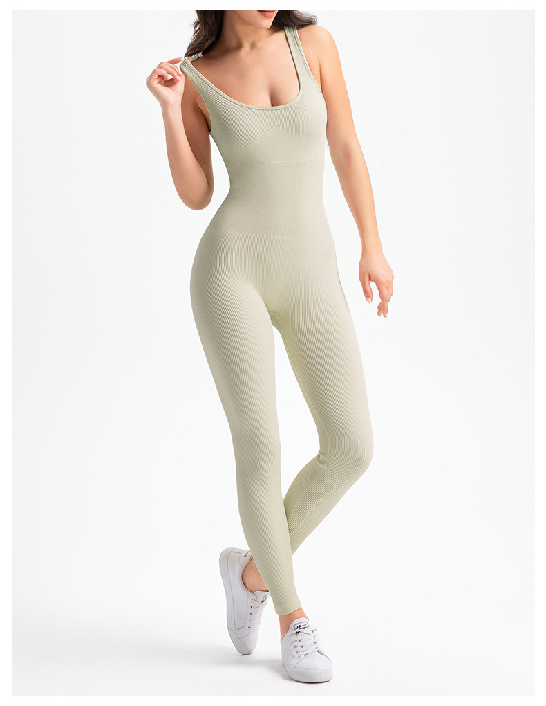 加工定制 跨境新款瑜伽连体服女健身紧身衣连体裤提臀收腹瑜伽服-阿里巴巴