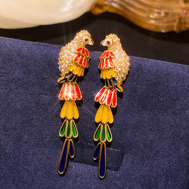 Oro real arco de perlas de aretes