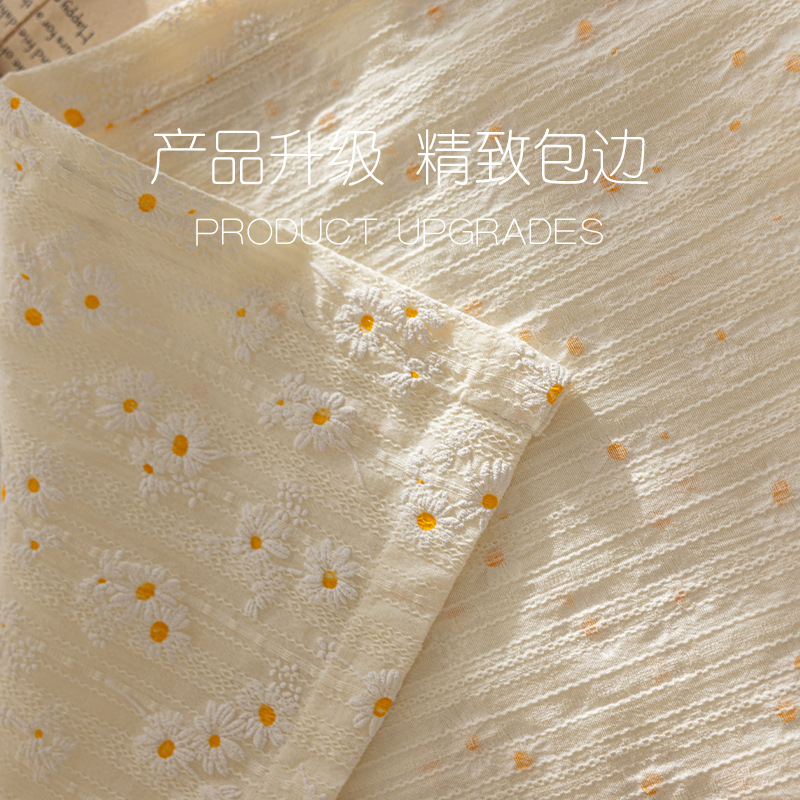 小デイジー砕花テーブルクロスins風清新写真ピクニック布背景布文芸寮机純綿布芸|undefined
