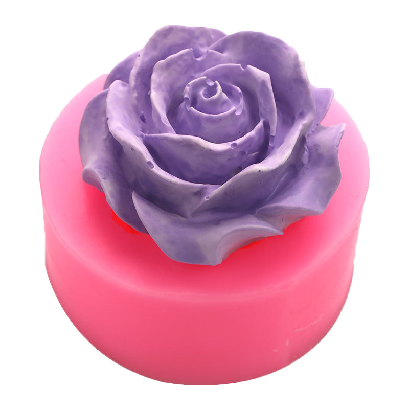 鏡アマゾンにまたがる6種類の花薔薇カーネーション牡丹太陽花シリコンモデルdiyチョコレート|undefined