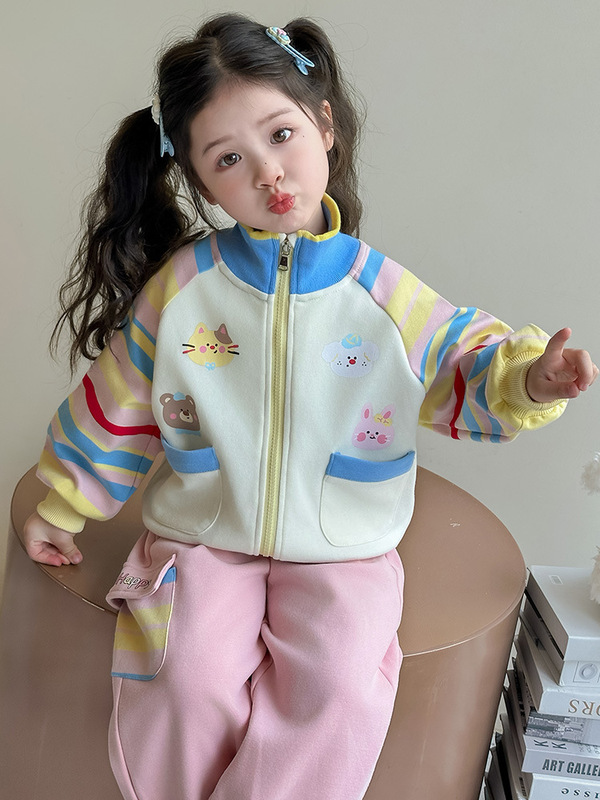 女童卫衣套装春秋季2025新款洋气儿童秋装时髦小女孩宝宝早秋穿搭|undefined