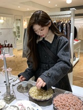 梨泰院大衣 韩系氛围女主高级感毛呢大衣女2025冬季新款气质外套