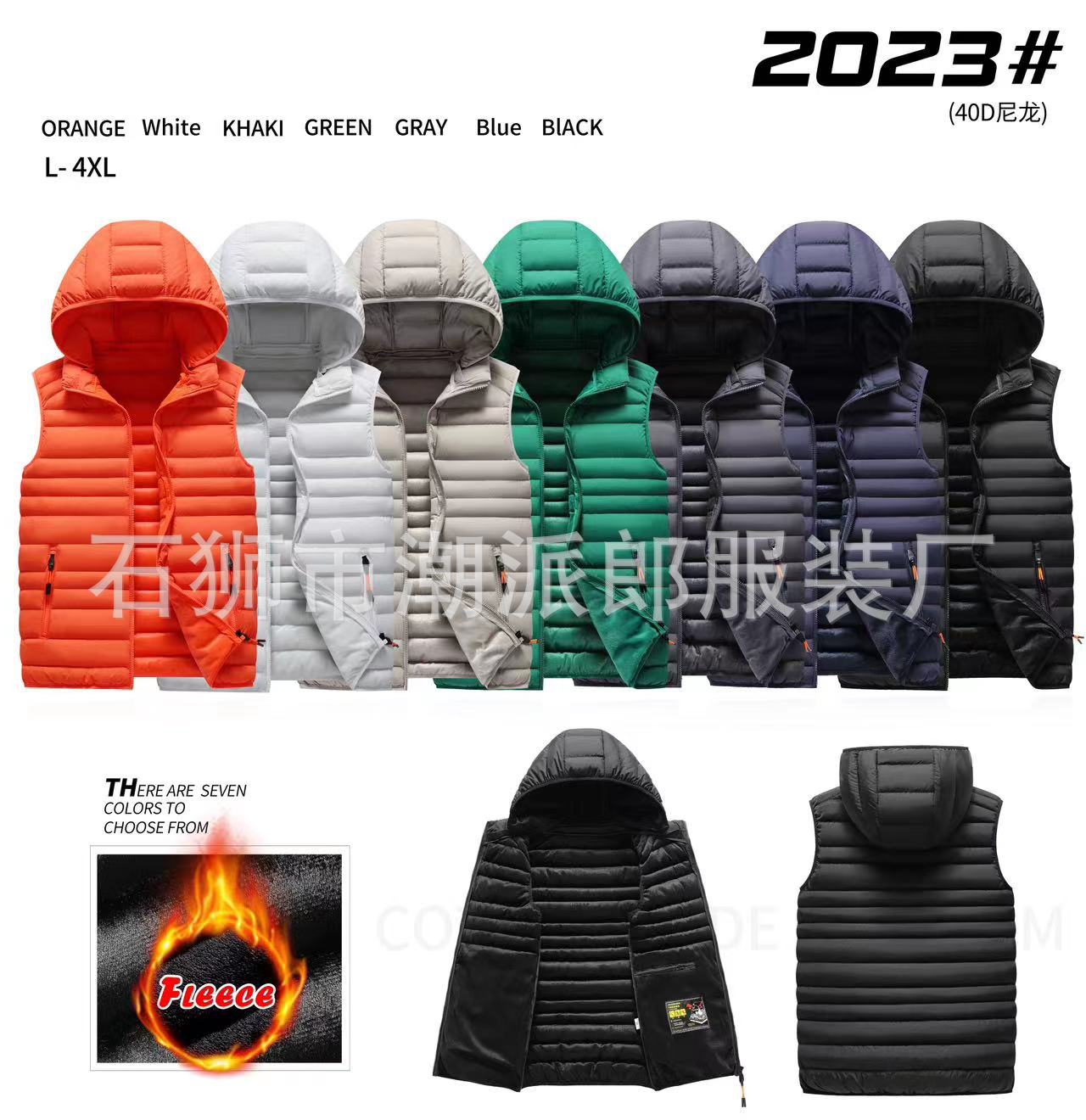 Comercio exterior transfronterizo de alta calidad outerwear chaleco de algodón plumage hombre otoño invierno calentamiento chaleco de hombro chaleco