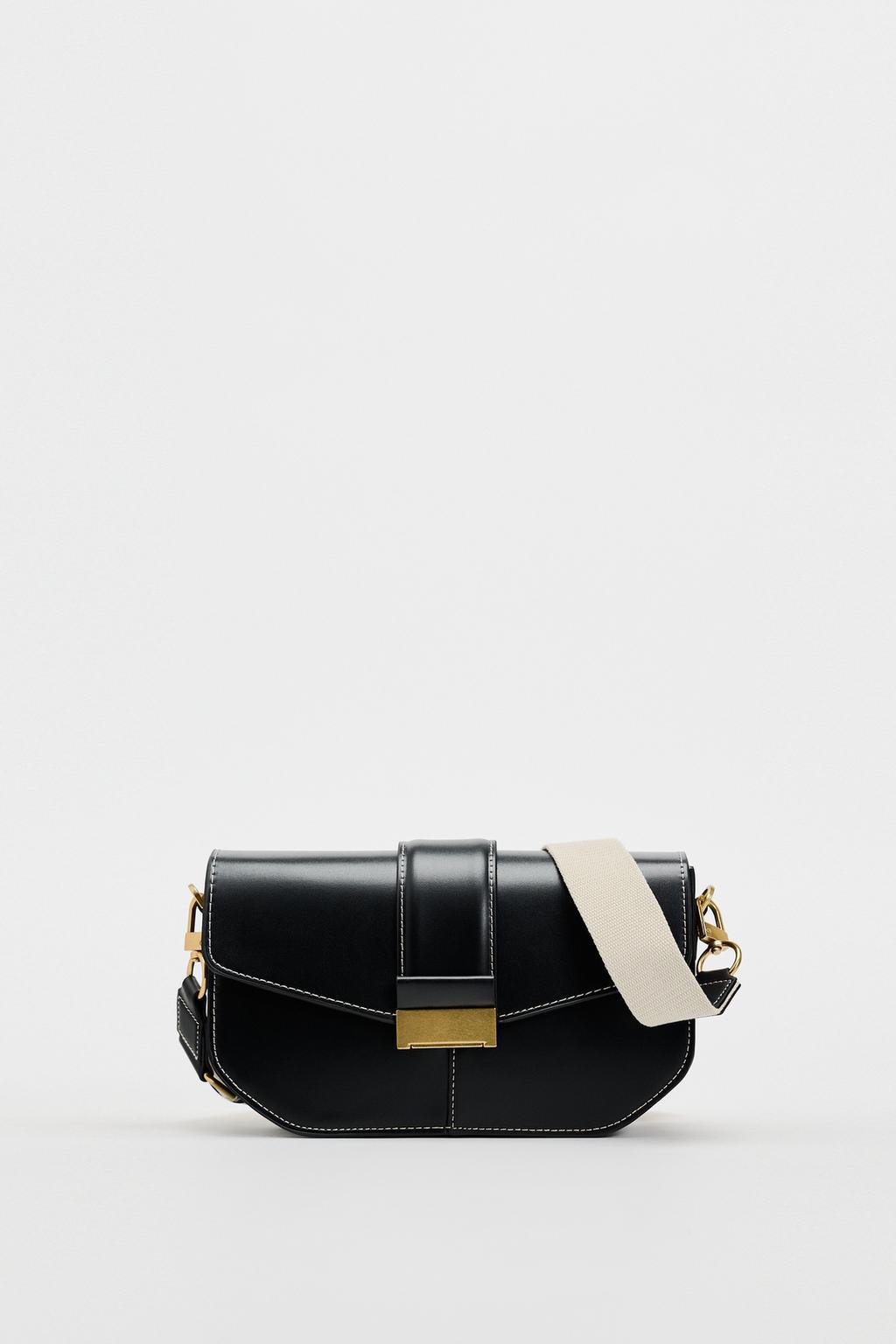 Crossbody Bag Bags Type Women's Pu Leather Solid Color Classic Style Sewing Thread Square Flip Cover Crossbody Bag