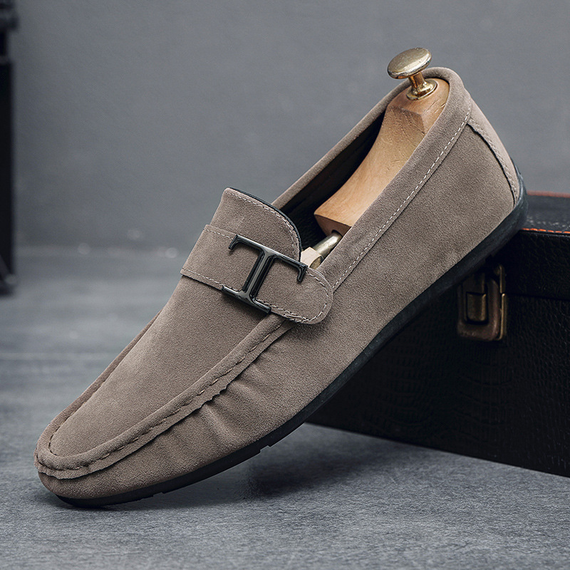 Lefu Doudou shoes for men 2023 new one-legged casual versatile set of shoes for men, trendy shoes, soft sole, soft surface, non-slip