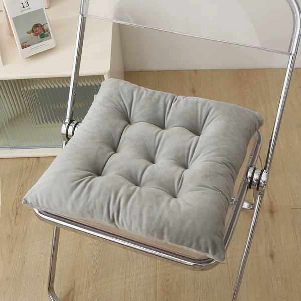 Crystal velvet nine-pin cushion--light gray