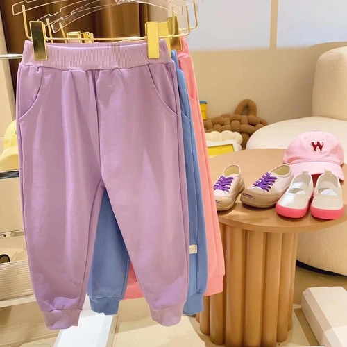 Girls' long-sleeved sweatshirt suit 2024 spring and autumn new children's sports Korean two-piece set baby fashionable style