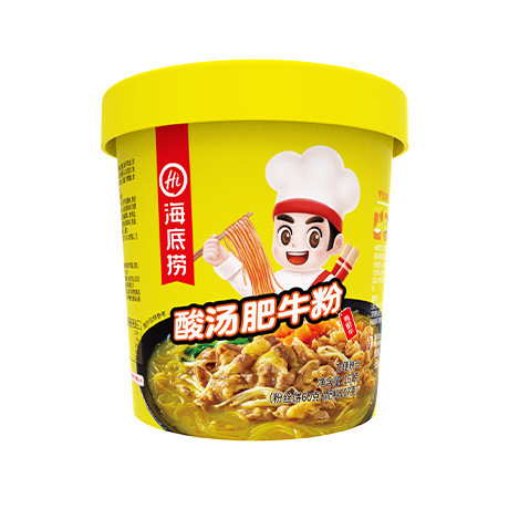海底すくい酸っぱい辛い牛の腹の粉のトマトの牛肉の酸っぱい粉のナットの粉のインスタントラーメンのインスタントラーメンのカップラーメンの箱|undefined