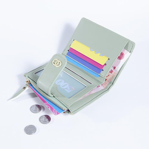 Korean style wallet women's small fragrant style embroidery thread multi-functional coin purse women's cross-border wallet wallet one piece wholesale