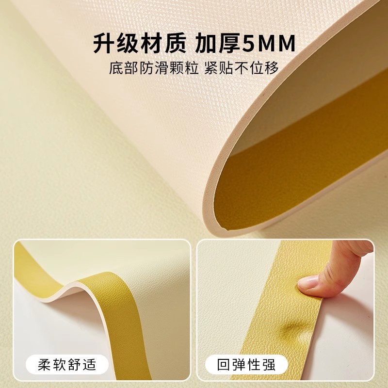 キッチンマット滑り止め防油は、洗濯フリー専用のフロアマット防水汚れに強い家庭用皮革pvcカーペットを拭くことができる