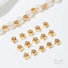 14K��������ɫ��ʯ������U�ջ�߅����diy�ֹ���������Ʒ���