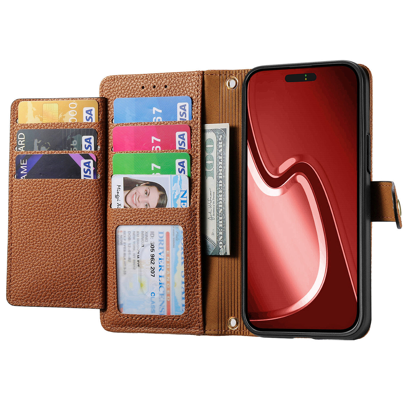109g Weight iPhone Applicable Brands Phone Cases Classification tpu, Pu Leather Material Heart Shape, Solid Color Pattern Basic Style Heart Shape Solid Color Tpu Pu Leather Wallets 25