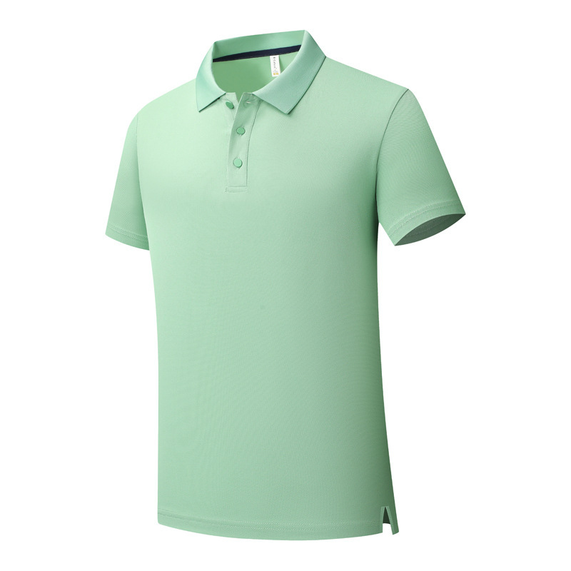 Polo de manga corta de seda helada con solapa, camiseta personalizada para empresa, ropa de trabajo con logotipo bordado, uniforme de fábrica de moda, para hombre, verano.
