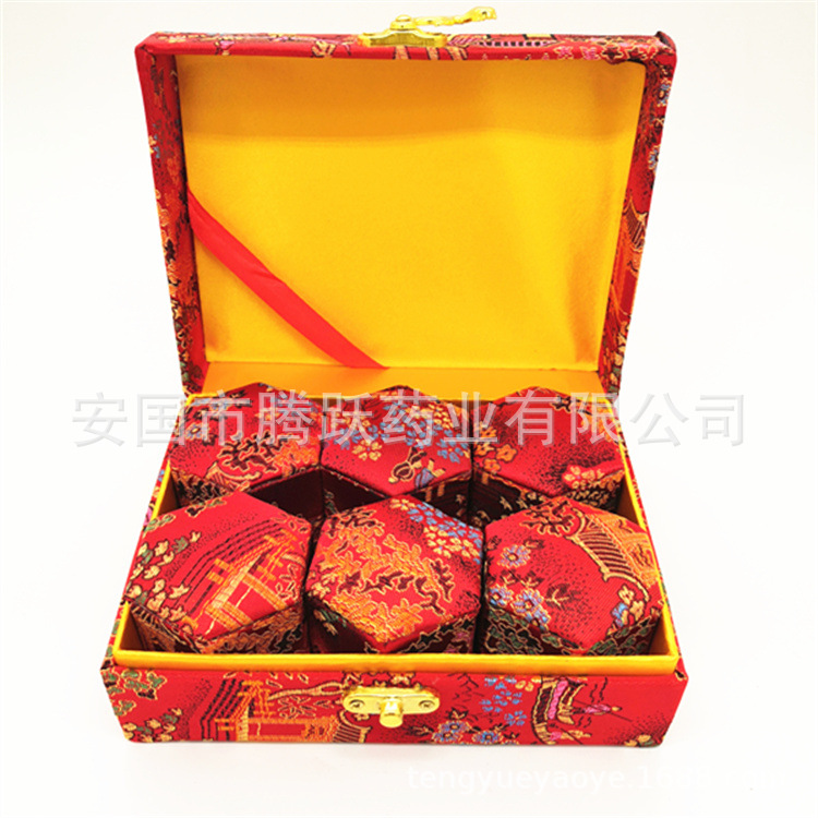 Brocade Gift Box Set of 6 Empty Jewelry Display Boxes 16x12x6.5cm quality and texture