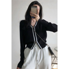 2025新款毛衣针织开衫外套女春秋季设计感别致短款显瘦洋气上衣潮