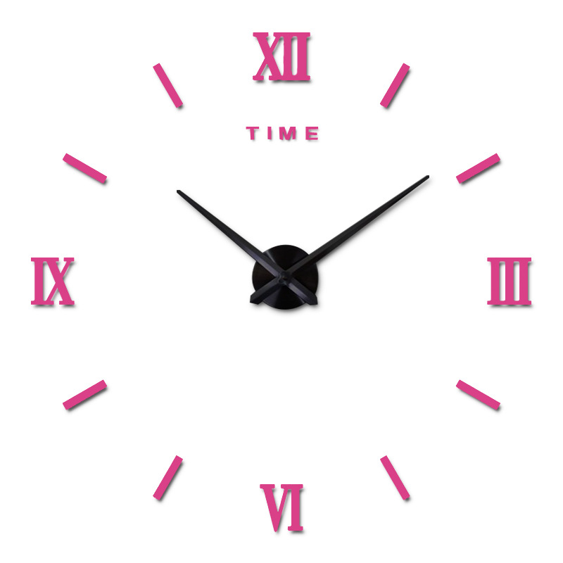 Reloj de pared de espejo de acrílico 3D DIY, reloj europeo creativo de moda, reloj de pared para decoración del hogar, venta directa de fábrica