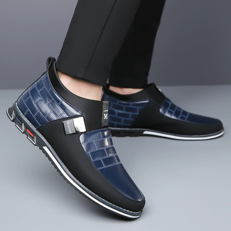 На открытом воздухе спот весна осень 47 мужские высокие кроссовки 46 трансграничная внешняя торговля мужская кожаная обувь большого размера 48 ленивая мужская обувь