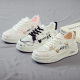 2025 Summer New Mesh White Shoes Women's Shoes Breathable All-match Sports Dad Shoes Board Shoes Ins Explosive Net Shoes