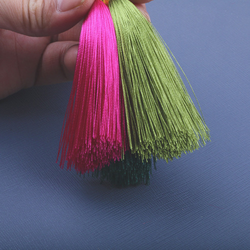 8CM pull hoop gold threaded hat tassel tassel pendant screw ball jewelry accessories fan pendant bookmark hanging tassel wholesale