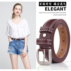 皮帶女 韓版復古女學生牛仔褲百搭簡約女士腰帶細款 女生個性腰帶