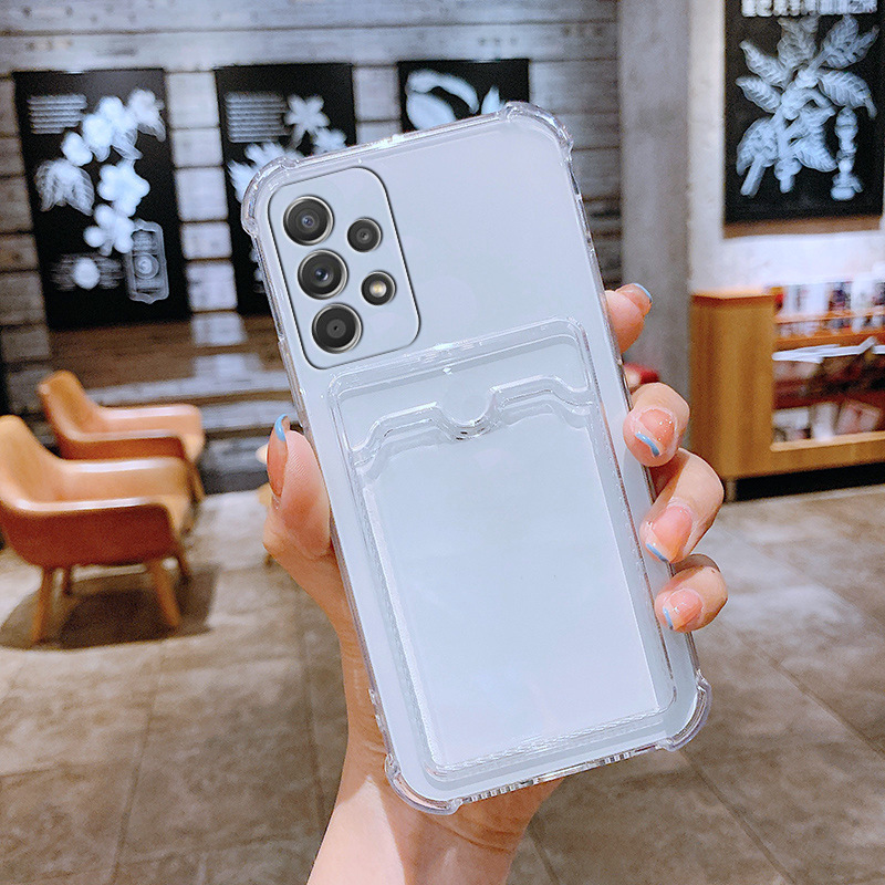 For Samsung A53 mobile phone case A33 card bag card S23 soft case A13 all-inclusive A54A23 drop-resistant transparent S22 For Samsung A53 mobile phone case A33 card bag card S23 soft case A13 all-inclusive A54A23 drop-resistant transparent S22
